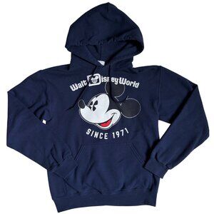 Walt Disney‎ World Mickey Mouse Since 1971 Hoodie (Navy Blue) - Small